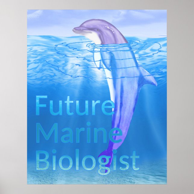 Poster Biologiste marin futur (Devant)