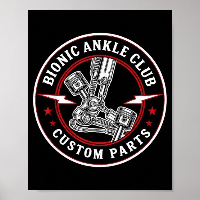 Poster Bionic Ankle Replacement Recovery Bionic Ankle Sur (Devant)