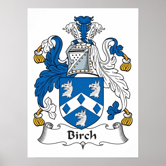 Poster Birch Family Crest (Devant)