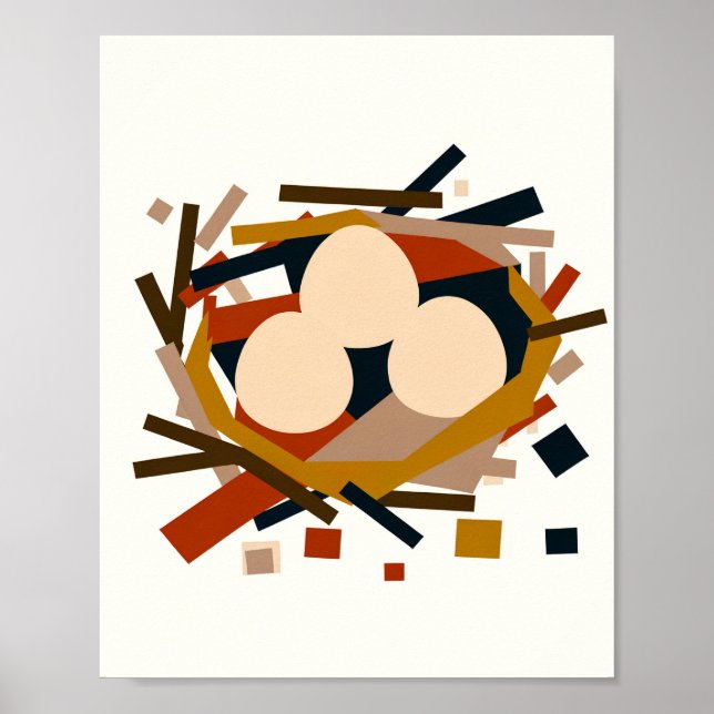 Poster Bird'S Nest - Wildlife Art (Devant)