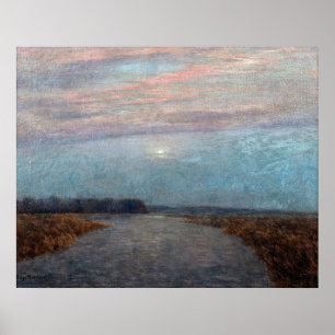 Poster Birge Harrison - Lumière sur la lune sur le hacken