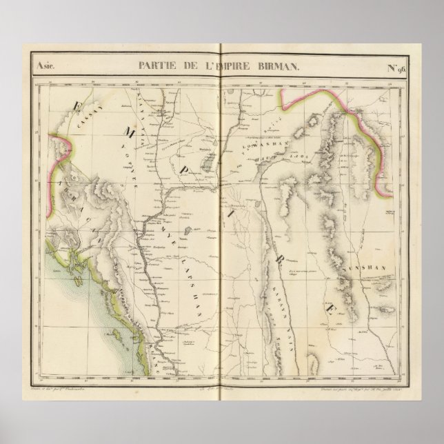 Poster Birmanie, Asie 96 (Devant)