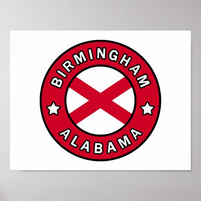 Poster Birmingham Alabama (Devant)
