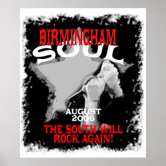 Poster Birmingham Soul : Le Sud Va De Nouveau Rocher !