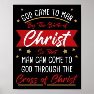 Poster Birth & Cross of Jesus Christ: Christmas Faith  