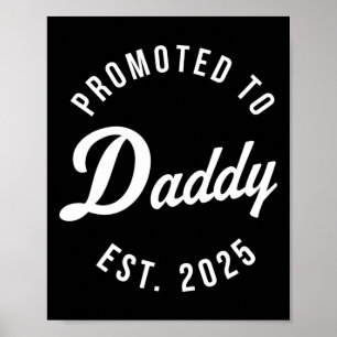 Poster Birth Gift Co. Funny 1st Time Papa Est 2025 Nouvea