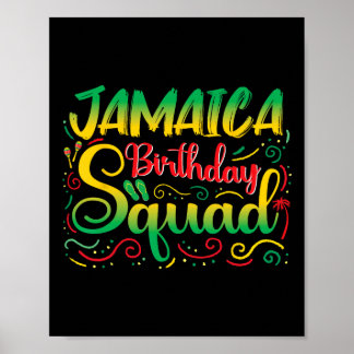 Poster Birthday Girls Jamaica Squad Trip 2025 Party Outfi
