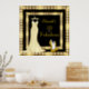Poster Birthday Gold Black High Heel Kleid (Kitchen)