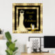 Poster Birthday Gold Black High Heel Kleid (Home Office)