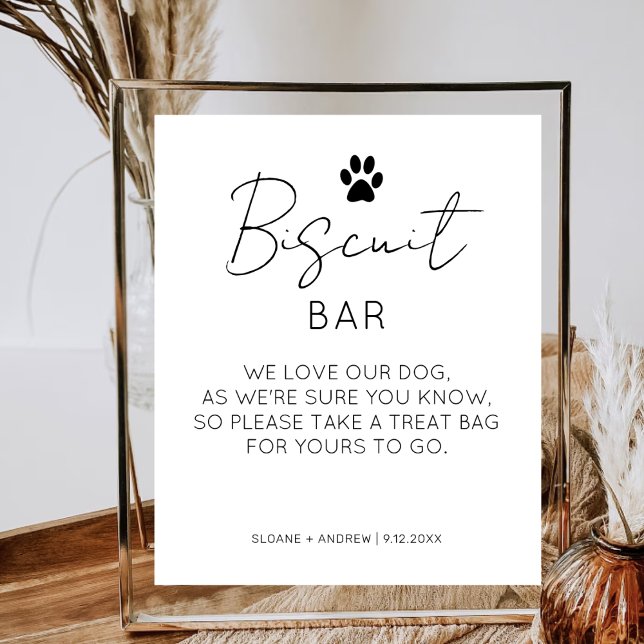Poster Biscuit Bar Animaux Traite Favoriser le minimalist (Créateur téléchargé)