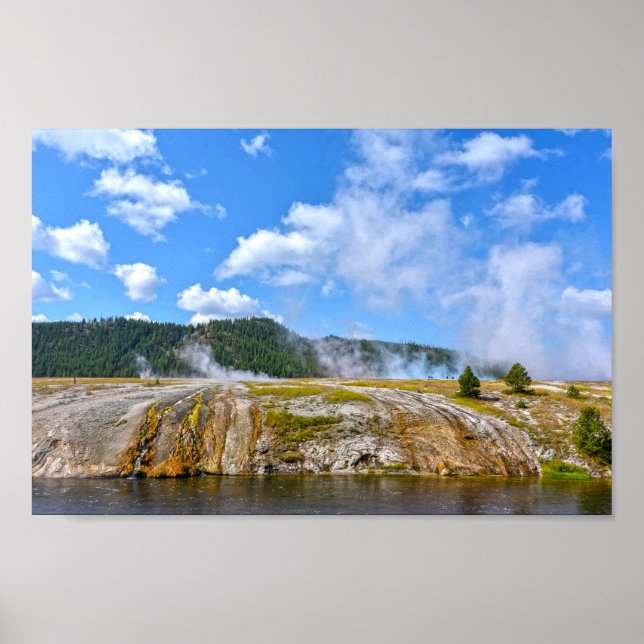 Poster Biscuit Basin, Parc national de Yellowstone (Devant)