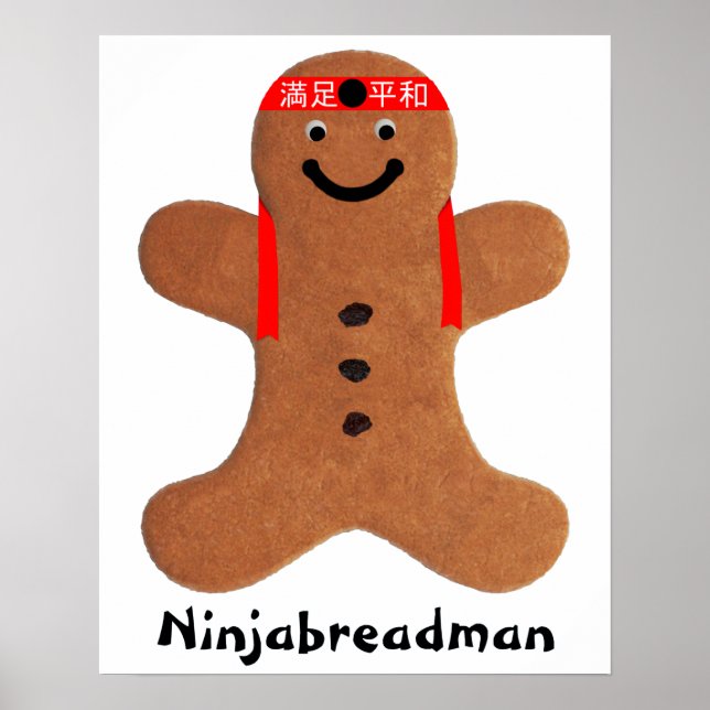 Poster Biscuit Ninjabreadman (biscuit) (Devant)