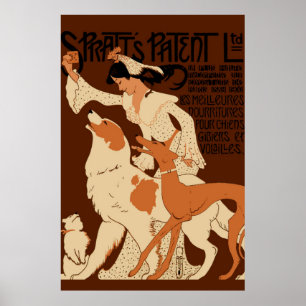 Poster Biscuits de chien breveté Spratt