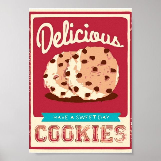 Poster Biscuits délicieux (Devant)