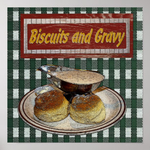Poster Biscuits et sauce au jus
