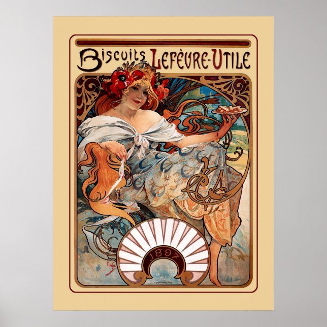 Poster Biscuits Leféure-Utile (Devant)