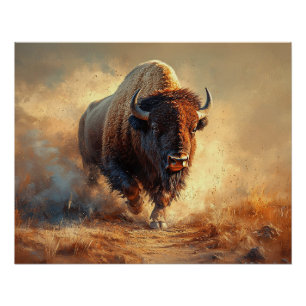 Poster Bison sauvage