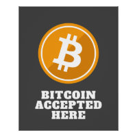 Bitcoin accepté ici - crypto-monnaie numérique