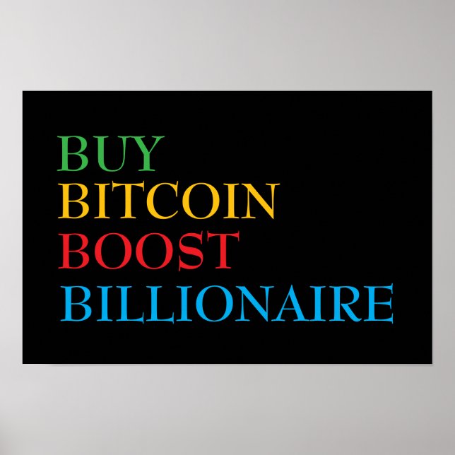 Poster Bitcoin Crypto (Devant)