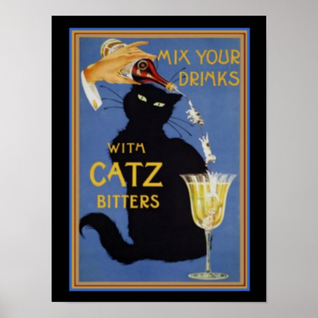 Poster Bitters Catz 12 x 16 Imprimer (Devant)