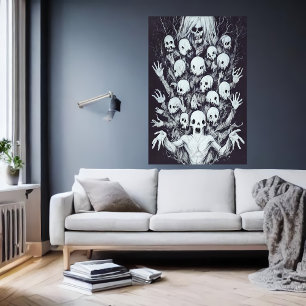 Poster Bizarre étrange portrait de famille   Art AI