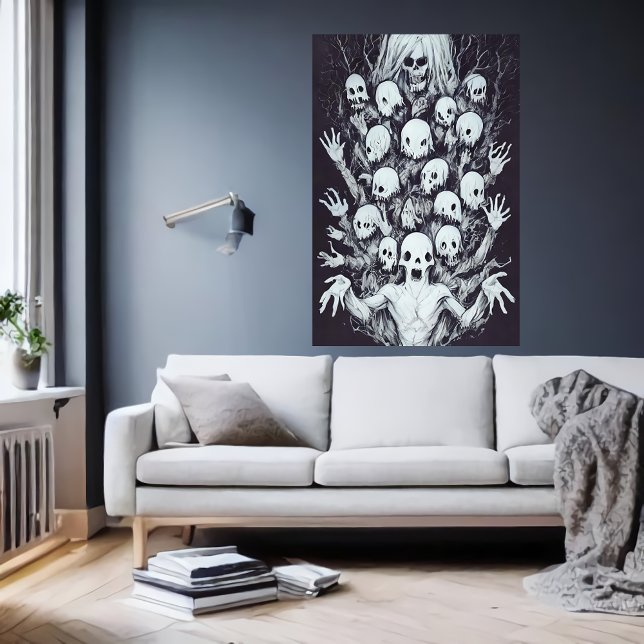 Poster Bizarre étrange portrait de famille | Art AI (Créateur téléchargé)