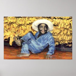 Poster Black America Vintage Young Boy