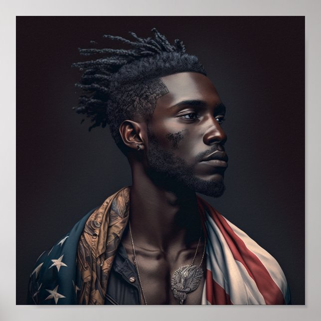 Poster 'Black American Male' (Devant)