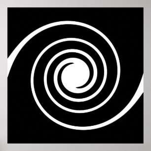 Poster Black and White Twist.