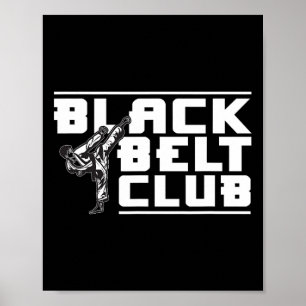 Poster Black Belt Club - Karate Black Belt