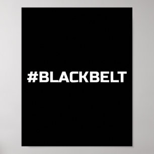 Poster Black Belt Martial Arts - Taekwondo Karate Mixed m