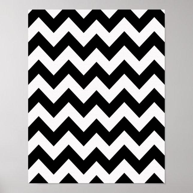 Poster Black Bold Chevron (Devant)