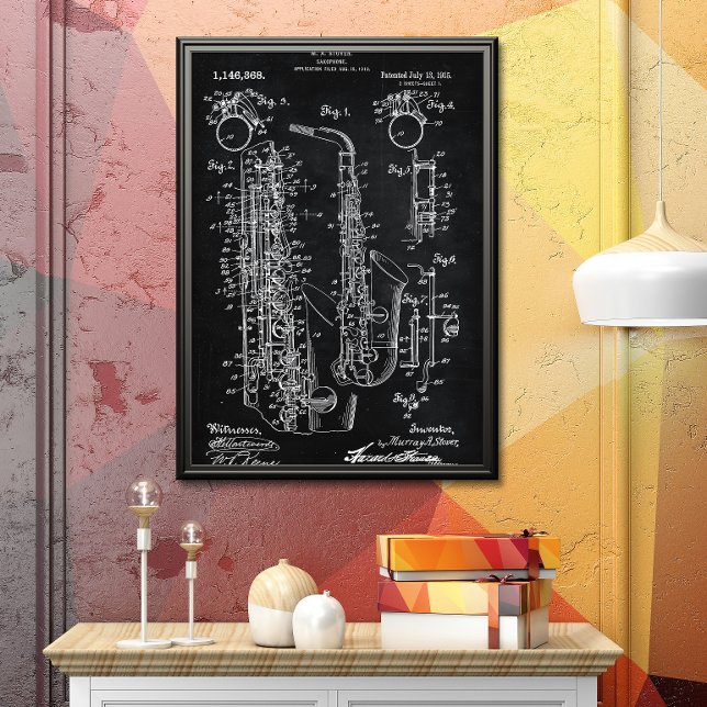 Poster Black | Brevet saxophone (Créateur téléchargé)