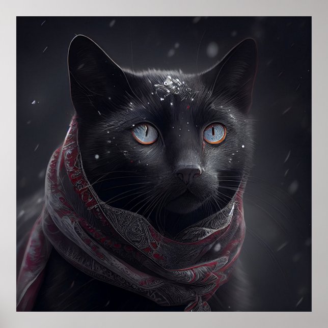 Poster Black Cat (Vorne)