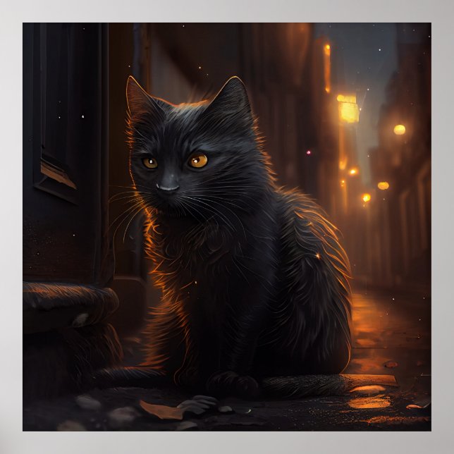 Poster Black Cat (Vorne)