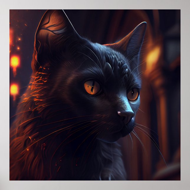 Poster Black Cat (Vorne)