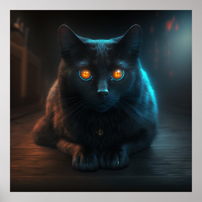 Poster Black Cat (Vorne)