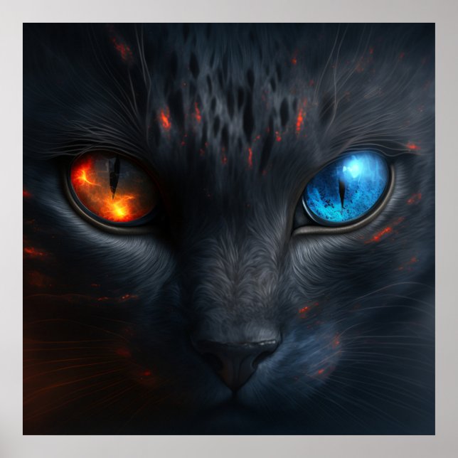 Poster Black Cat (Vorne)