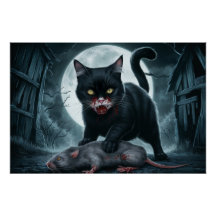 Poster Black Cat and Rat 10