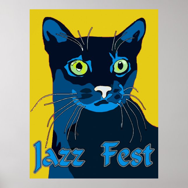 Poster Black Cat Jazz (Devant)
