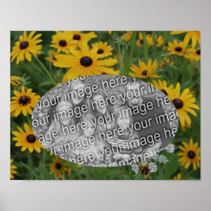 Poster Black Eyed Susan Daisy Ajouter votre cadre photo