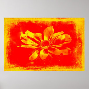 Poster Black-Eyed Susan Fleur sauvage - Art numérique