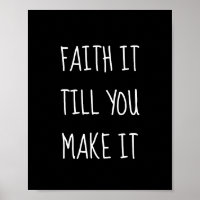 Poster Black Faith It