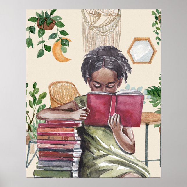 Poster Black Girls Love Reading (Devant)