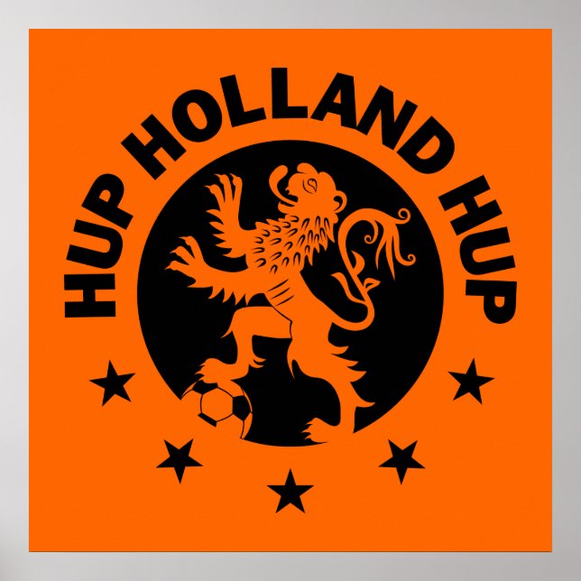 Poster Black Hup Holland - Couleur Arrière - plan modifia (Devant)