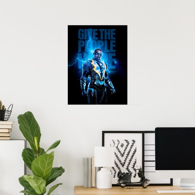 Poster Black Lightning - Donnez De L'Espoir Aux Gens (Bureau à domicile)