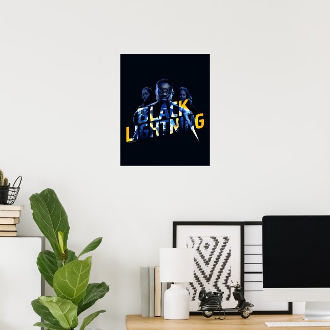 Poster Black Lightning Heroes (Bureau à domicile)