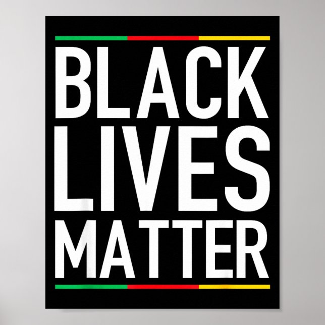 Poster Black Lives Blm Human Rights Black History Month  (Devant)