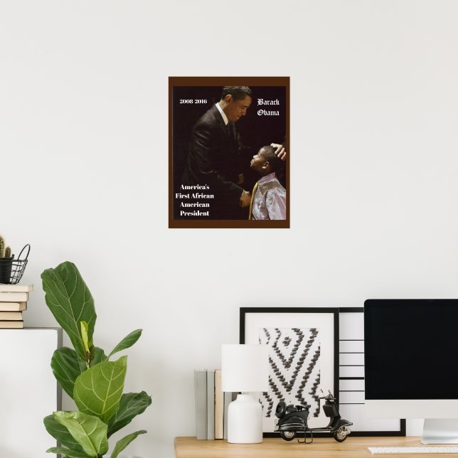 POSTER BLACK LIVES MATTER  BARACK OBAMA   (Bureau à domicile)