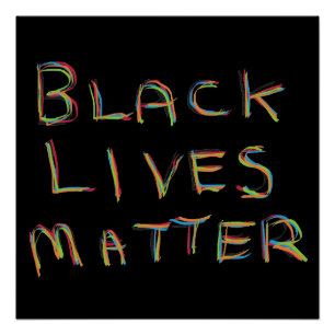Poster Black Lives Matter BLM